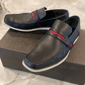 Gucci men’s leather shoes size 8 in black